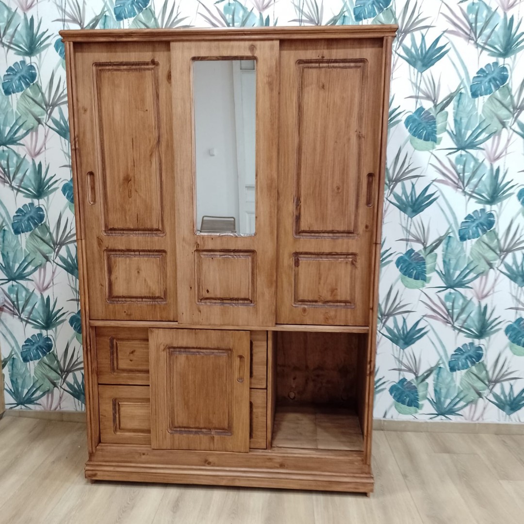 ropero-puerta-corrediza-120-con-espejo-con-estante-encerado-35415